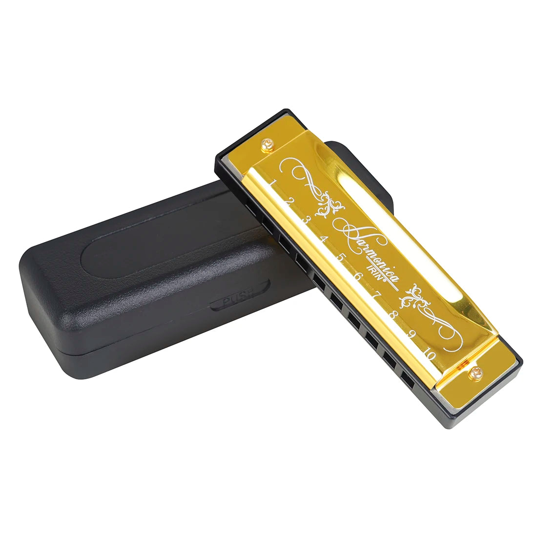 IRIN Harmonica New 10 Hole 20 Tone Harmonica Multicolor C Key Professional Gift with Box for Beginners and Childrens Puzzle Toys - Daisan Mart