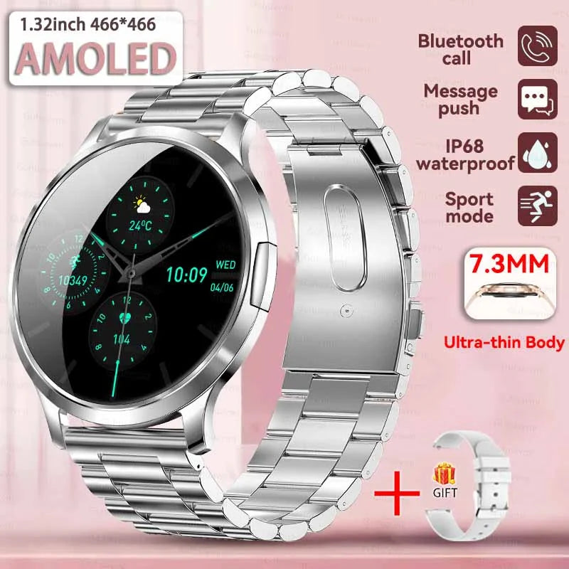 Đồng Hồ Thông Minh Nữ 2025 Màn AMOLED Chống Nước IP68 - Daisan Mart
