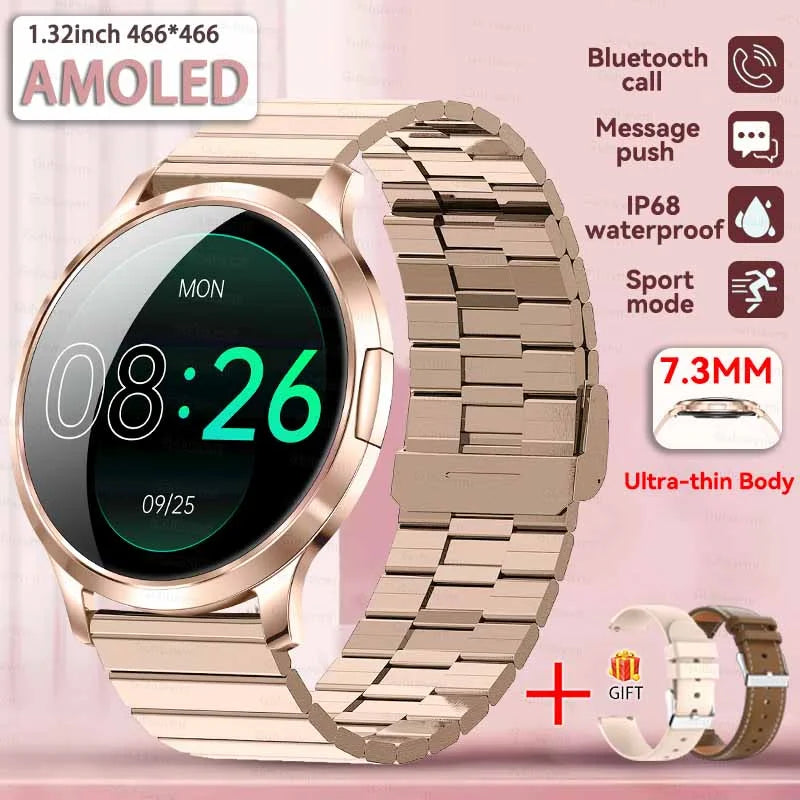 Đồng Hồ Thông Minh Nữ 2025 Màn AMOLED Chống Nước IP68 - Daisan Mart