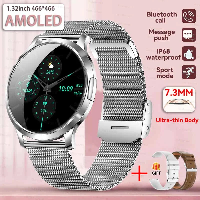 Đồng Hồ Thông Minh Nữ 2025 Màn AMOLED Chống Nước IP68 - Daisan Mart