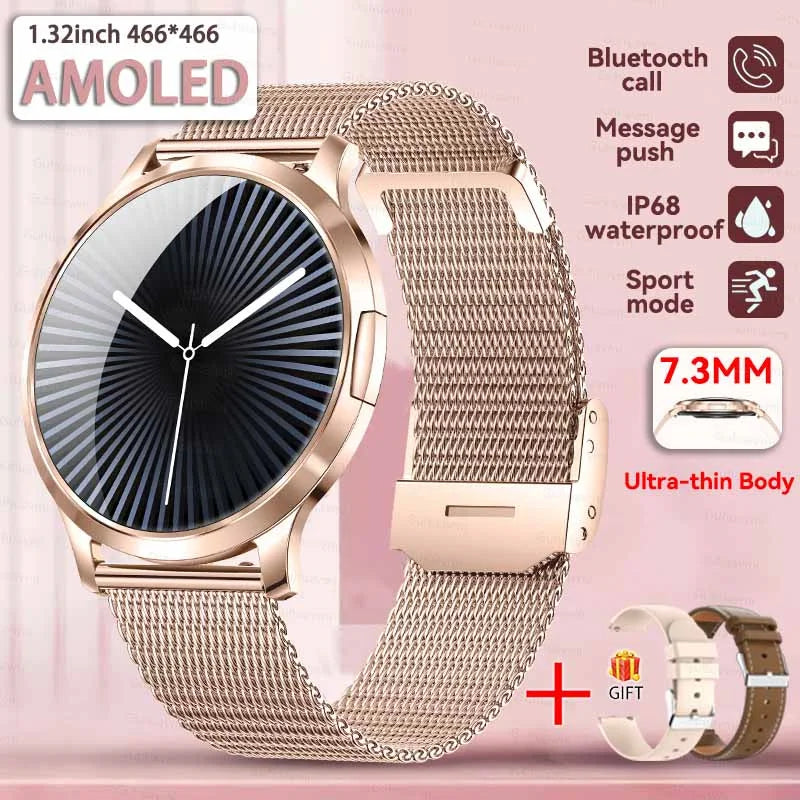 Đồng Hồ Thông Minh Nữ 2025 Màn AMOLED Chống Nước IP68 - Daisan Mart