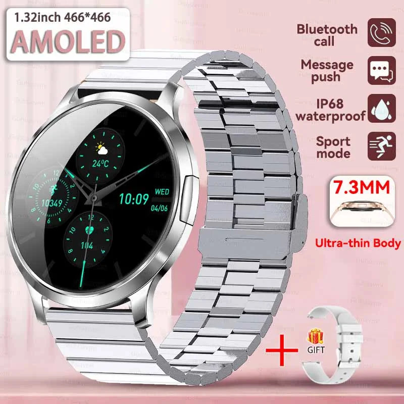 Đồng Hồ Thông Minh Nữ 2025 Màn AMOLED Chống Nước IP68 - Daisan Mart
