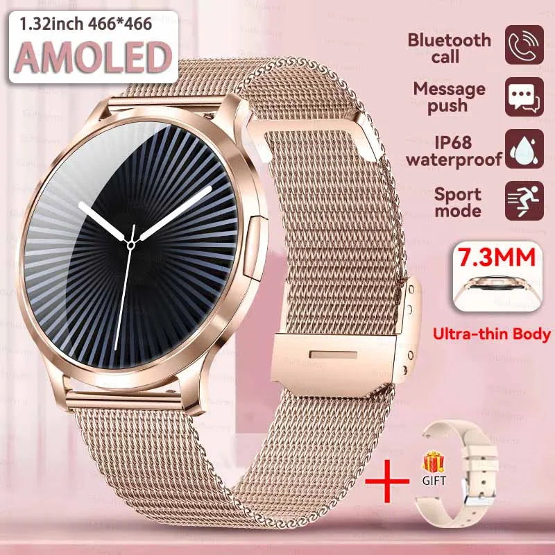 Đồng Hồ Thông Minh Nữ 2025 Màn AMOLED Chống Nước IP68 - Daisan Mart