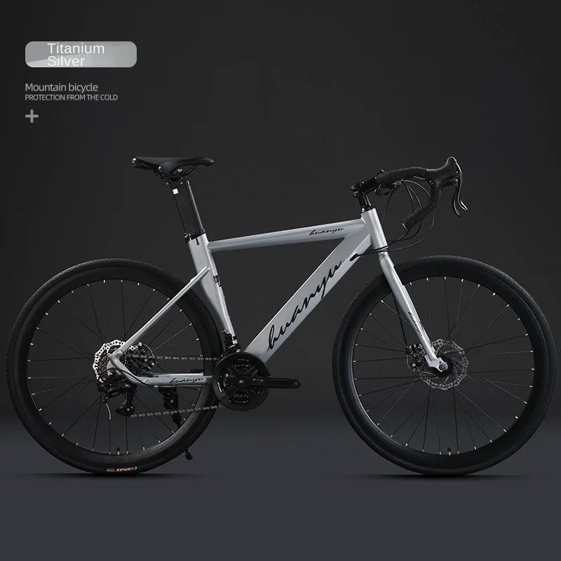 700C*40MM road bicycle hand-changing 24 speed Road Racing Bike disc brake gravel bicicleta Wind Shock Absorber Bikes male adult - Daisan Mart
