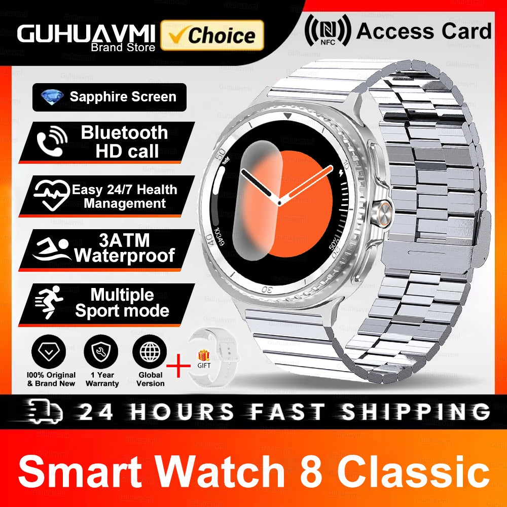 2025 Classic 8 Smartwatch - Luxurious &amp; Durable