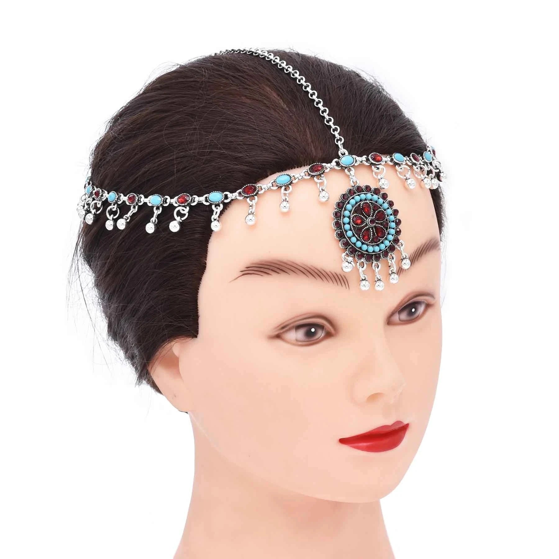 Vương Miện Boho Ấn Độ Hoa Tím Cổ Điển 50 ký tự