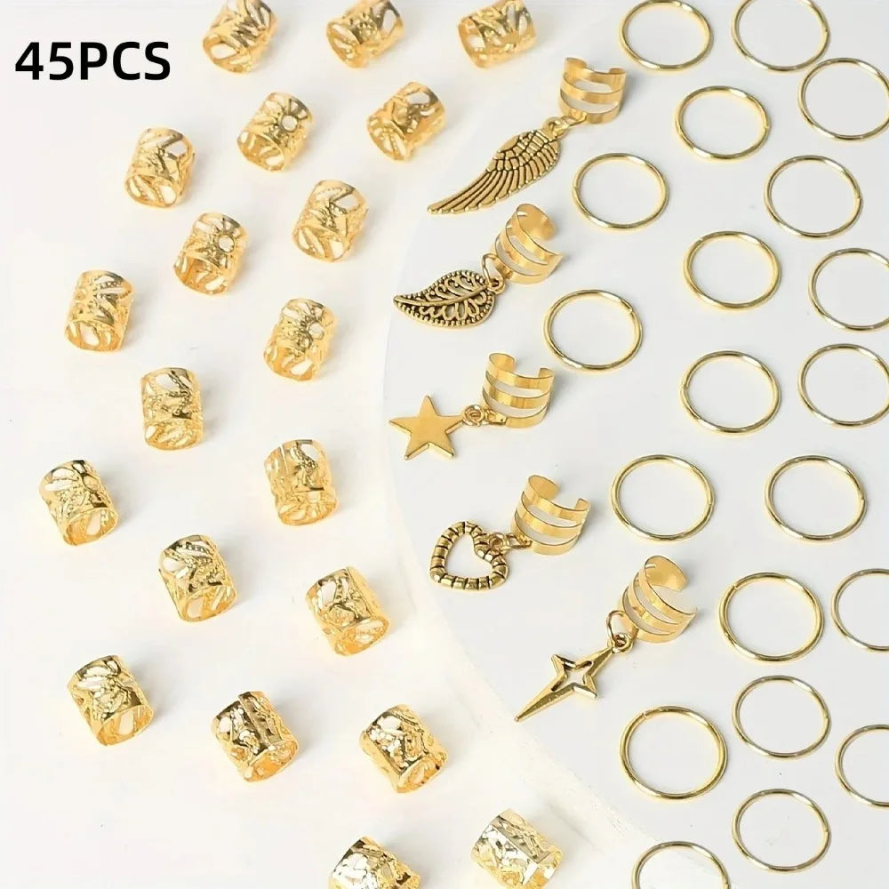 Vòng Tóc Hợp Kim Hippie - Trang Sức Tóc Cho Nữ - Daisan Mart