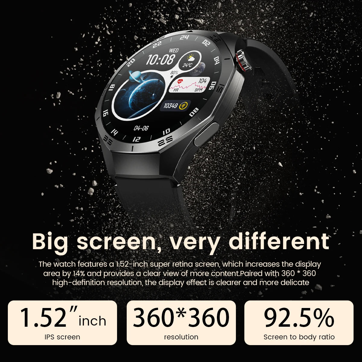 Đồng Hồ Thông Minh AMOLED 2025 GPS Chống Nước Men - Daisan Mart