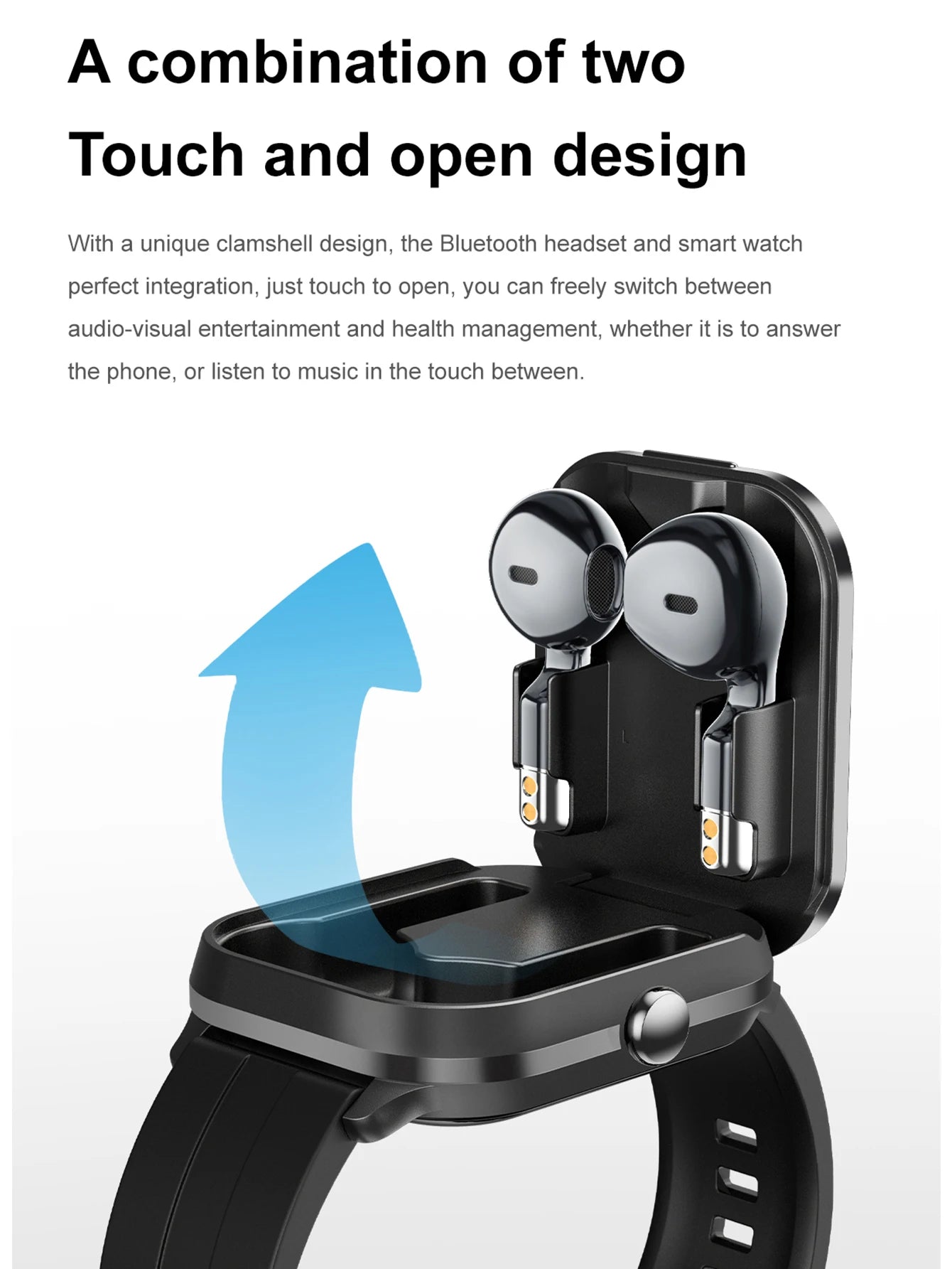 Đồng Hồ Thông Minh Nam 2in1 Gọi Điện, Đo Sức Khỏe