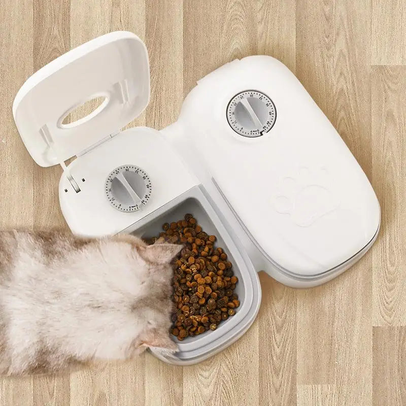 Pet Automatic Timing Feeder Detachable Auto Dog Dry Food Dispenser Smart Pet Food Feeder Timed for Cats Dogs - Daisan Mart