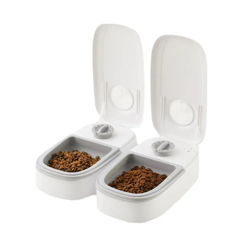 Pet Bowl Smart Timed Cat Feeder Quantitative Wet and Dry Food Single Meal Separation Home Use Automatic Feeding for Dogs & Cats - Daisan Mart