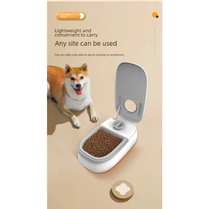 Pet Bowl Smart Timed Cat Feeder Quantitative Wet and Dry Food Single Meal Separation Home Use Automatic Feeding for Dogs & Cats - Daisan Mart