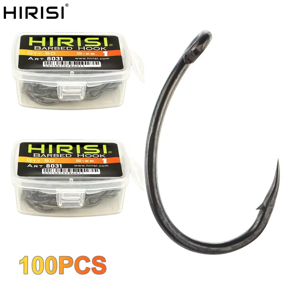 Móc Câu PTFE Hirisi 100 Chiếc Thép Carbon Siêu Bền - Daisan Mart