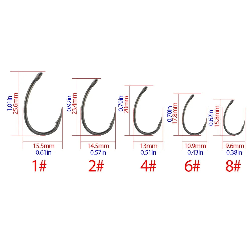 Móc Câu PTFE Hirisi 100 Chiếc Thép Carbon Siêu Bền - Daisan Mart
