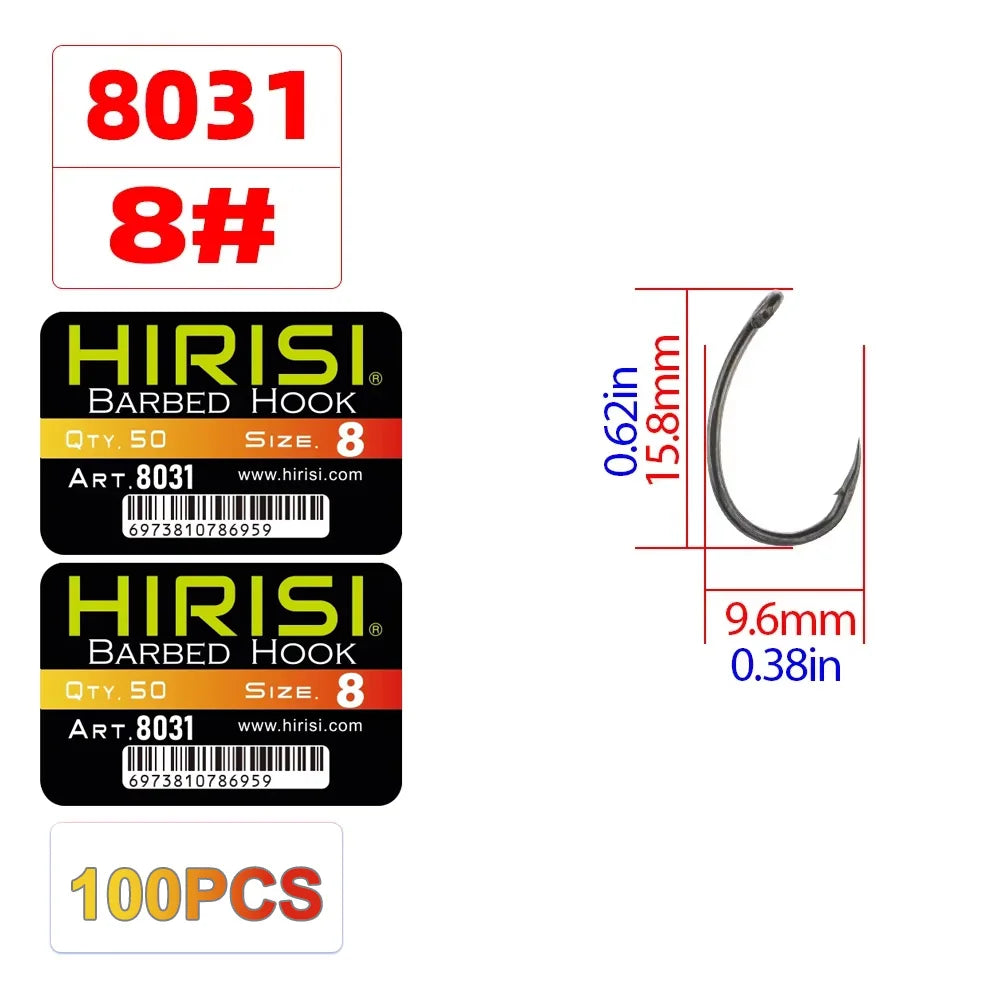 Móc Câu PTFE Hirisi 100 Chiếc Thép Carbon Siêu Bền - Daisan Mart