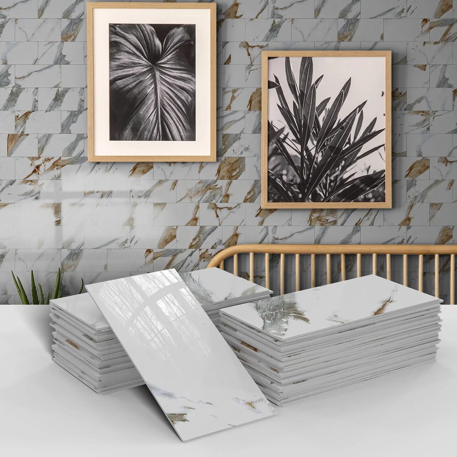 Bộ Decal Gạch Đá 3D Chống Nước - Nhà Bếp & Phòng Tắm - Daisan Mart