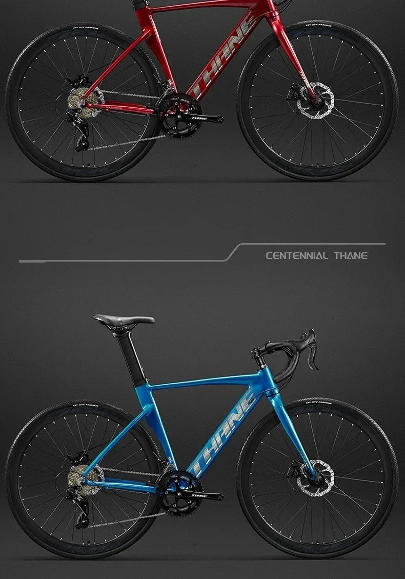 700C curved handle road bicycle 27 speed oil disc brake gravel bike ultralight aluminum alloy frame Road Racing bicicleta aldult - Daisan Mart