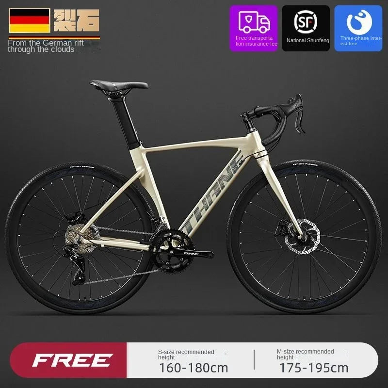 700C curved handle road bicycle 27 speed oil disc brake gravel bike ultralight aluminum alloy frame Road Racing bicicleta aldult - Daisan Mart