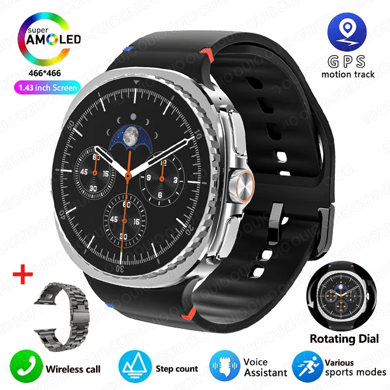 Đồng hồ thông minh 2025 Ultra Classic GPS IP68 AMOLED - Daisan Mart