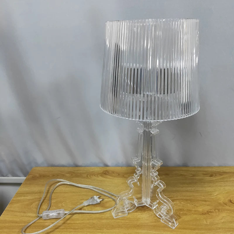 Bóng Đèn Bàn Baroque Trong Suốt - Sáng Tạo Hiện Đại