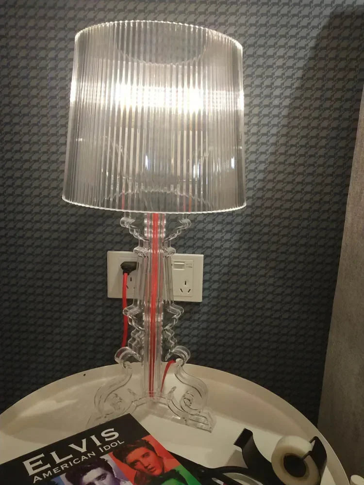 Bóng Đèn Bàn Baroque Trong Suốt - Sáng Tạo Hiện Đại