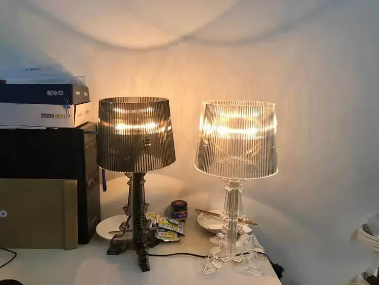 Bóng Đèn Bàn Baroque Trong Suốt - Sáng Tạo Hiện Đại