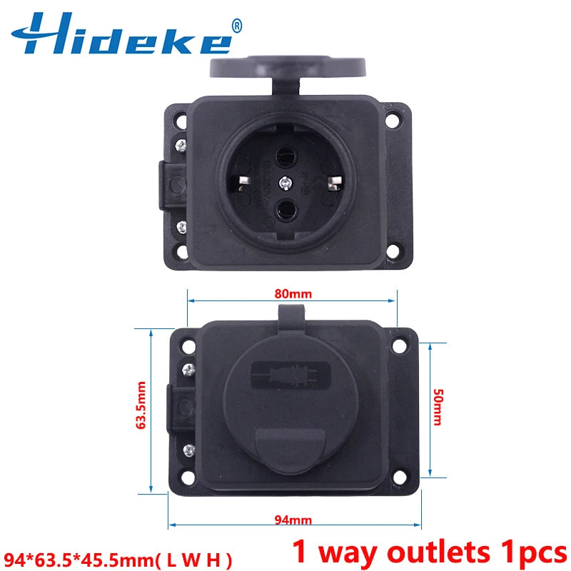 Ổ Cắm Công Nghiệp Chống Nước IP54 16A Ngoài Trời - Daisan Mart