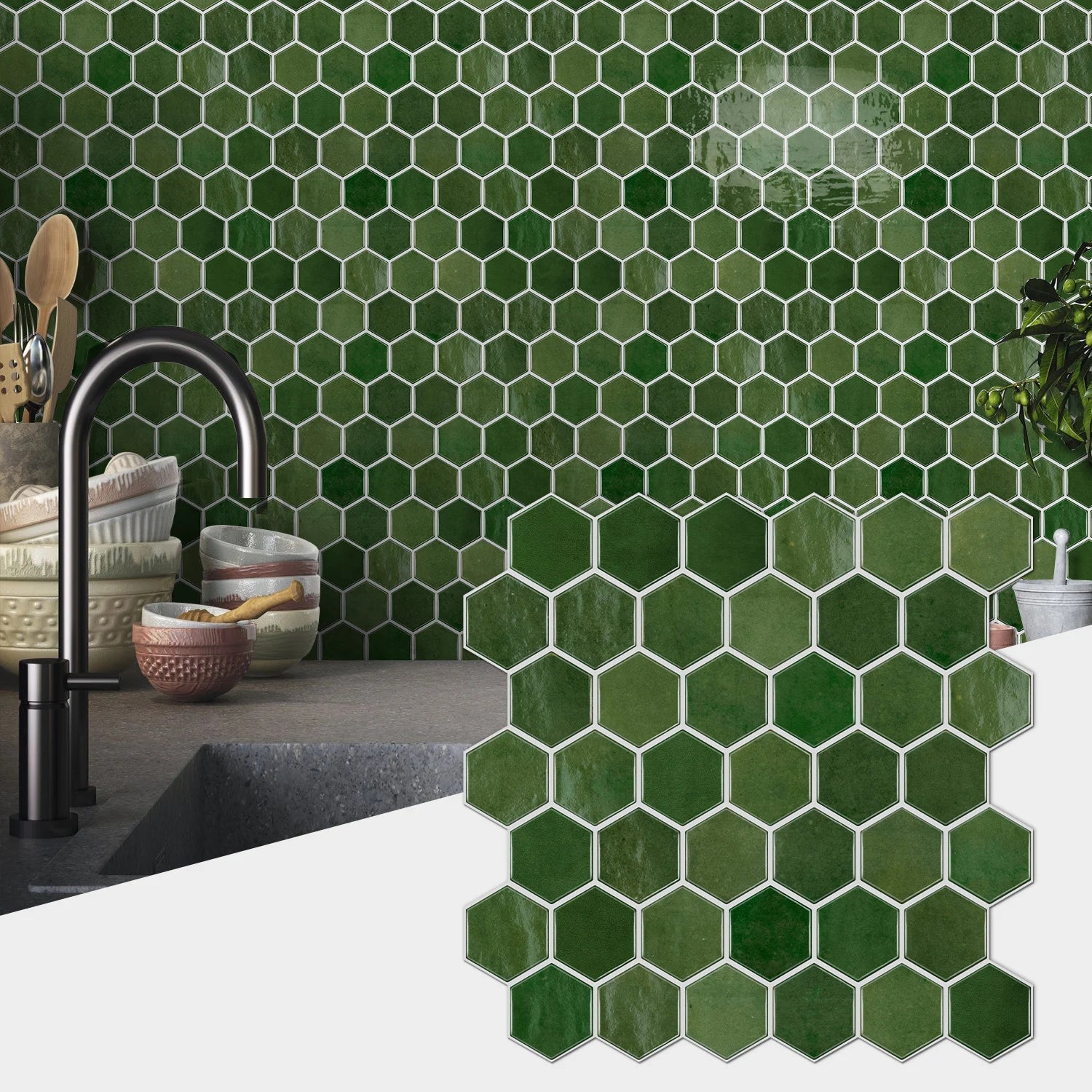 Nhãn dán giả đá cẩm thạch xám chống nước DIY tường - Daisan Mart