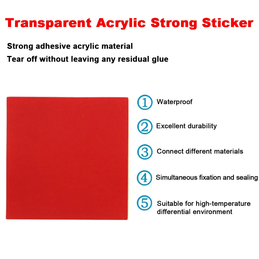 Băng Keo Acrylic Trong Suốt Siêu Dính Không Dấu 50cps - Daisan Mart