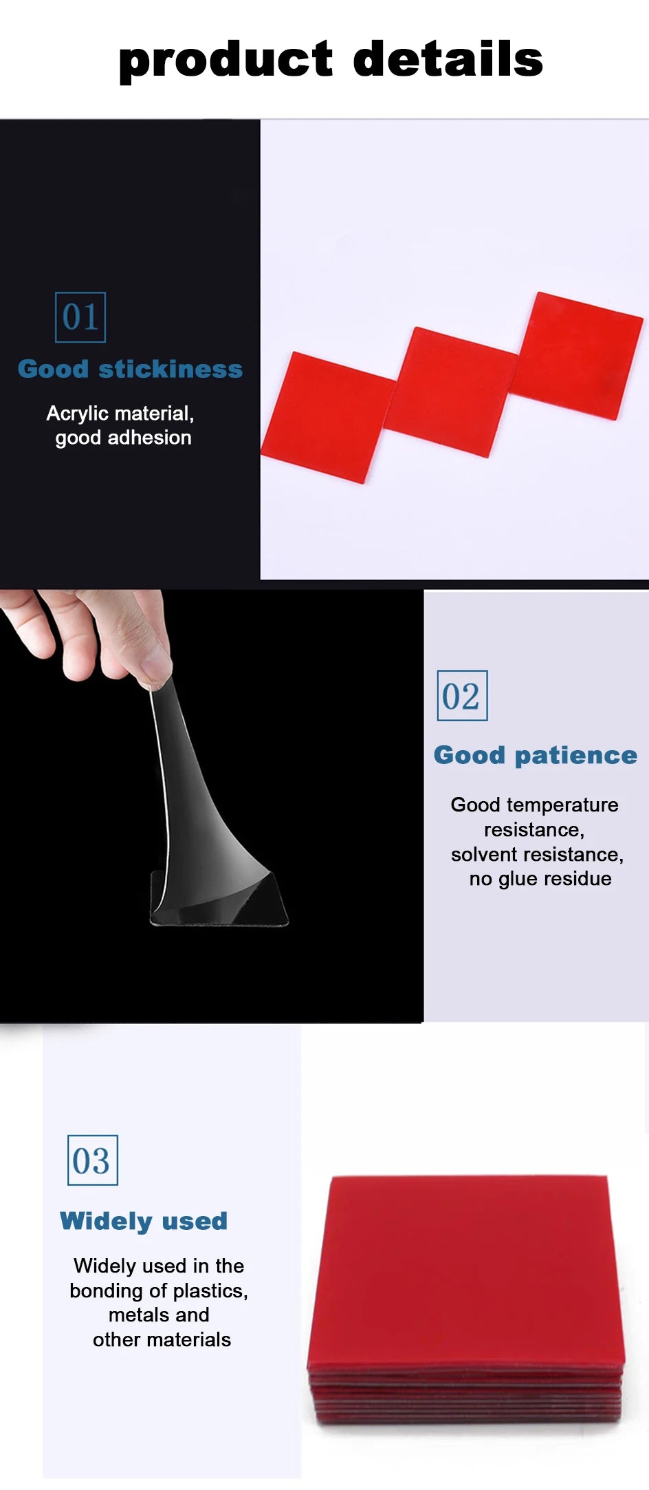 Băng Keo Acrylic Trong Suốt Siêu Dính Không Dấu 50cps - Daisan Mart