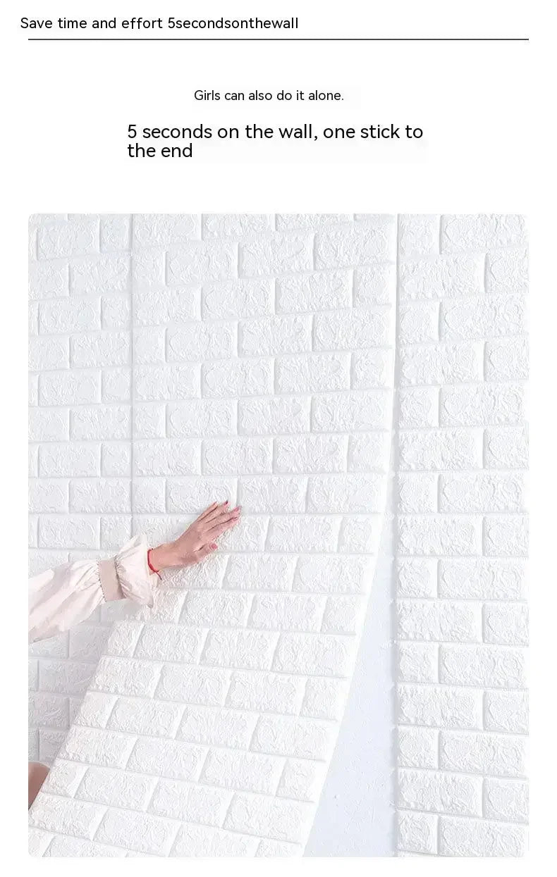 Giấy Dán Tường 3D Gạch Cổ Điển Chống Thấm 70cm - Daisan Mart