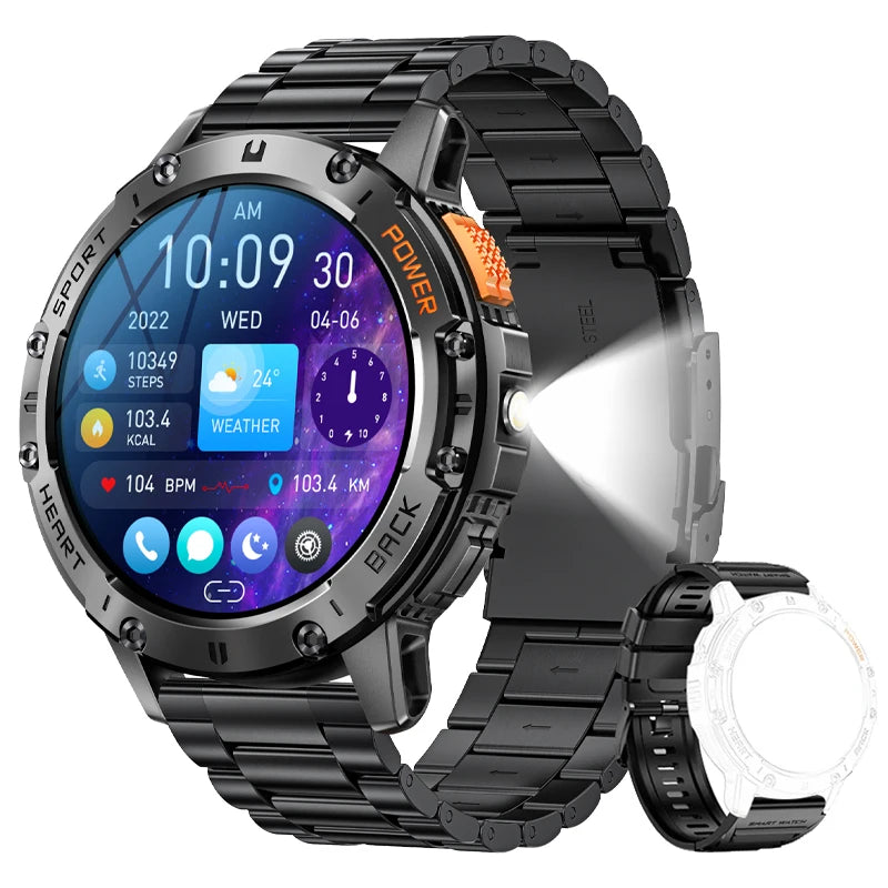 Đồng hồ thông minh AMOLED Nam - Thể thao & Đèn pin - Daisan Mart