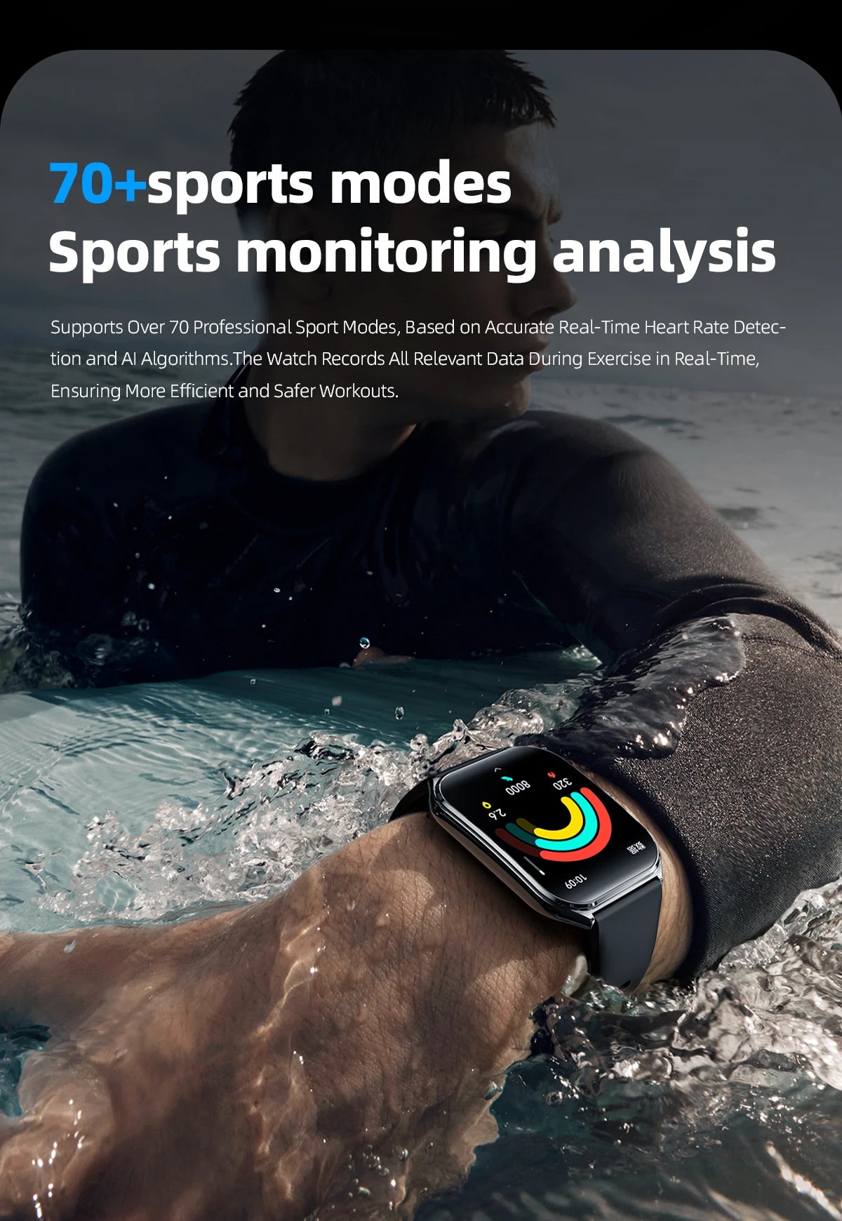 SmartWatch 2025: Đồng hồ thể thao mỏng, 110+ chế độ! - Daisan Mart