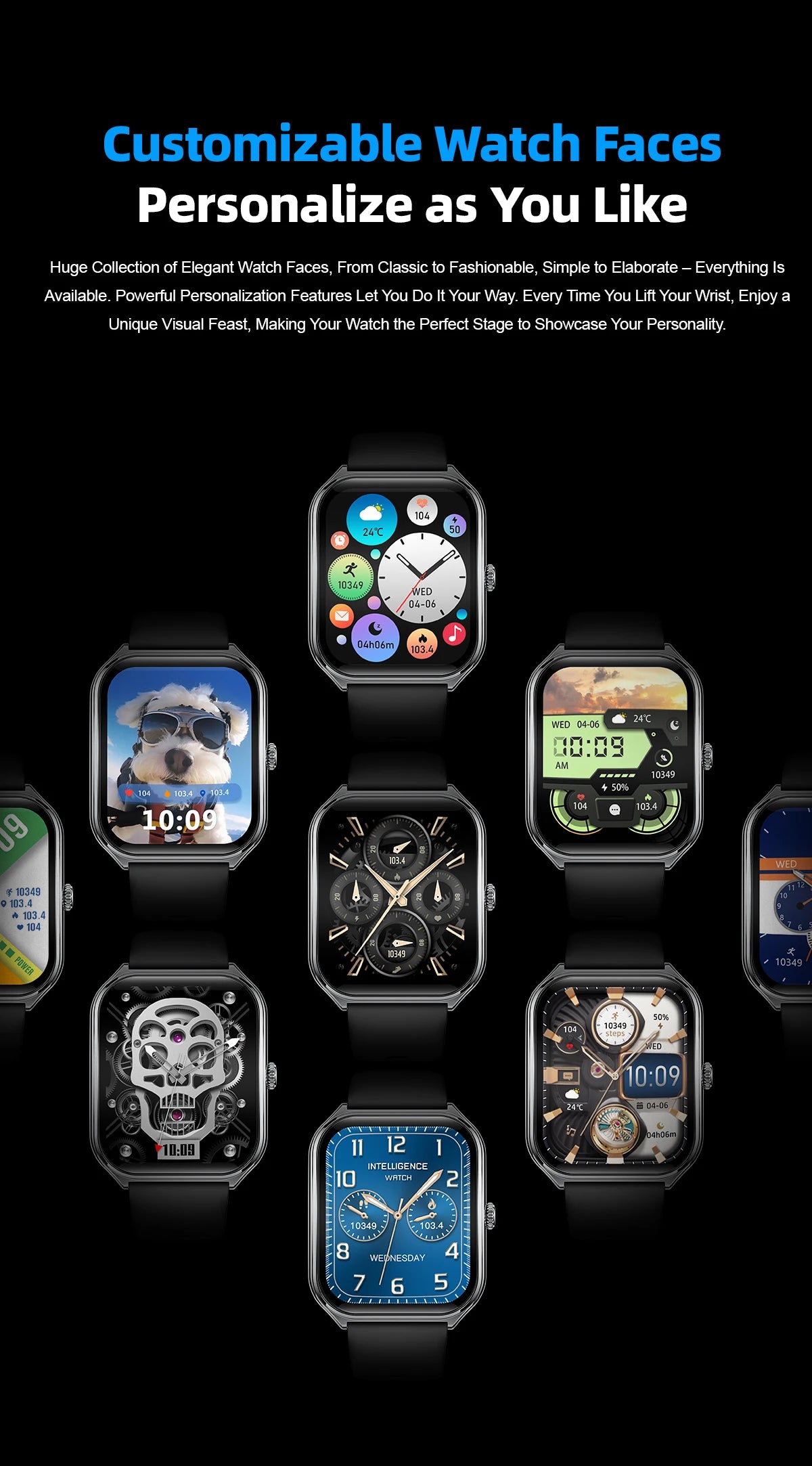SmartWatch 2025: Đồng hồ thể thao mỏng, 110+ chế độ! - Daisan Mart