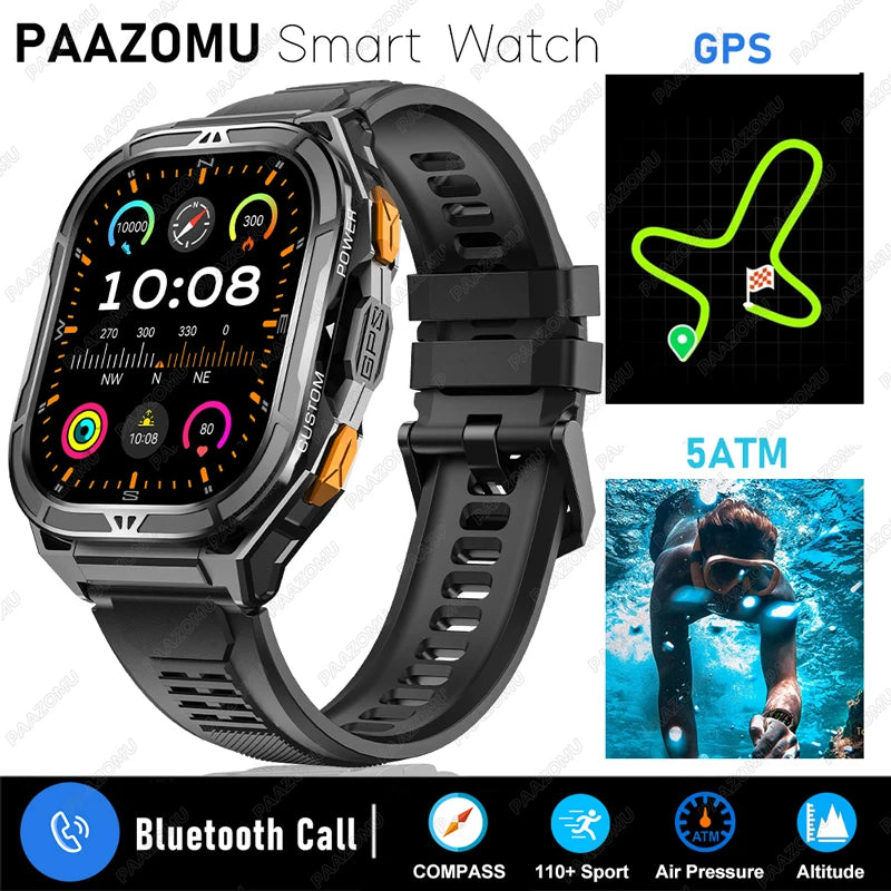 Đồng Hồ Thông Minh Nam 2025 GPS 1.96 AMOLED 5ATM - Daisan Mart