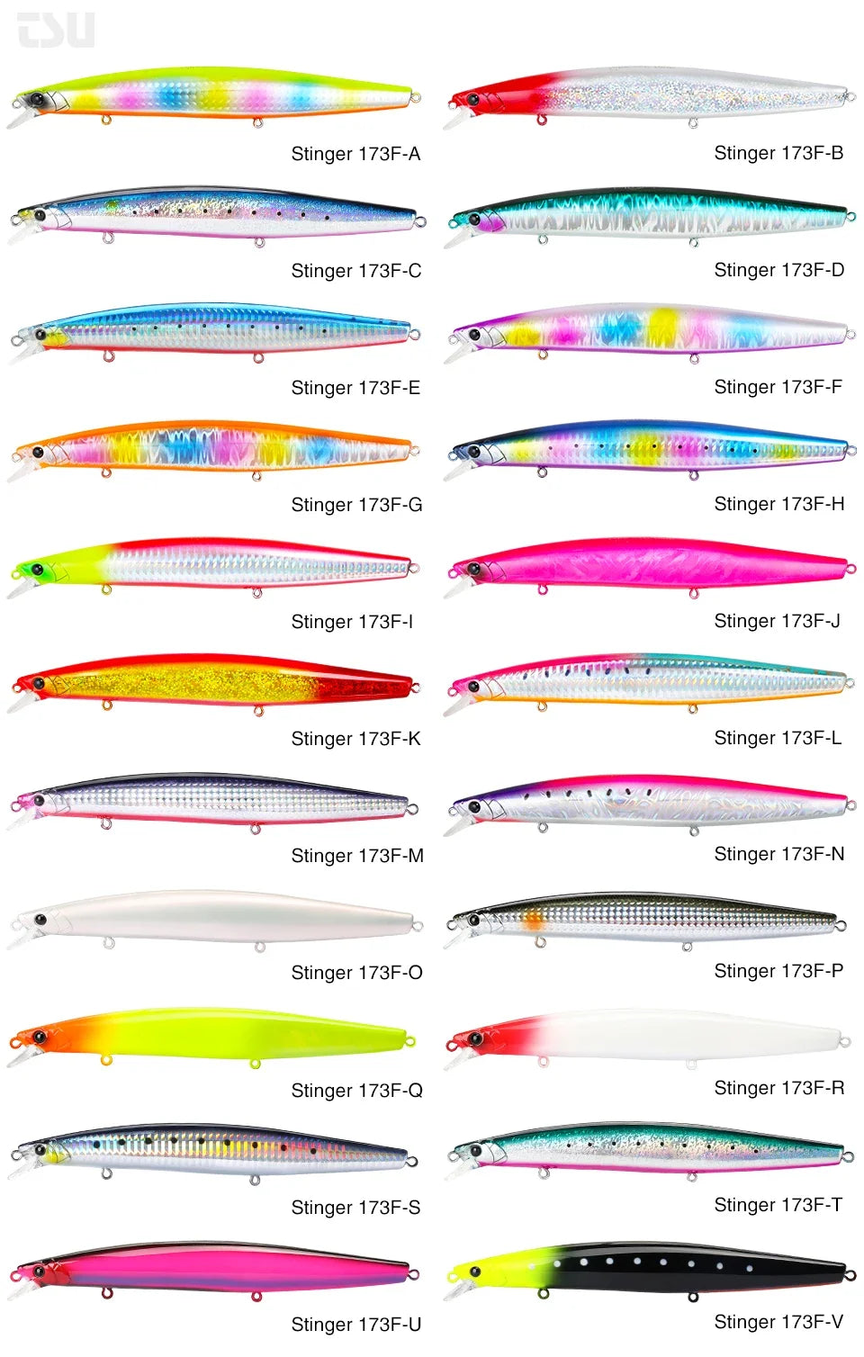 TSURINOYA Shore Fishing STINGER 173F Floating Minnow Silm Fishing Lure 173mm 37.5g Saltwater Hard Plastics Big Game Hard Bait