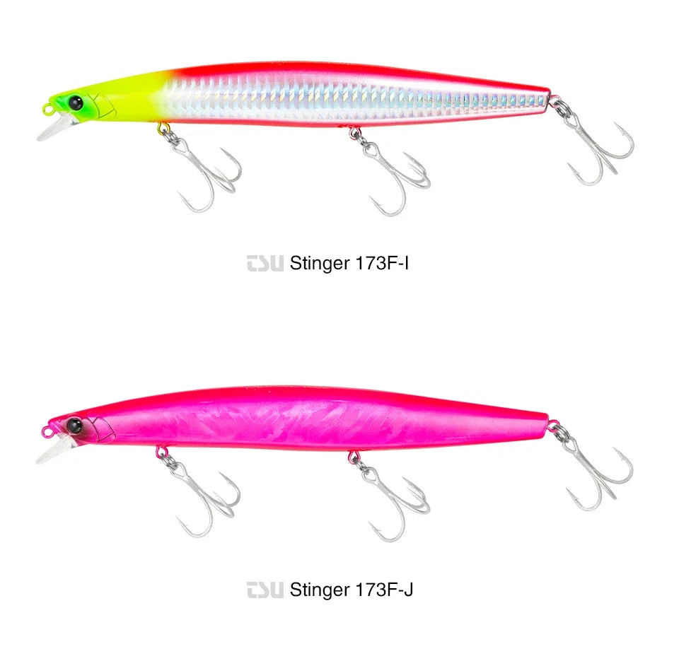 TSURINOYA Shore Fishing STINGER 173F Floating Minnow Silm Fishing Lure 173mm 37.5g Saltwater Hard Plastics Big Game Hard Bait