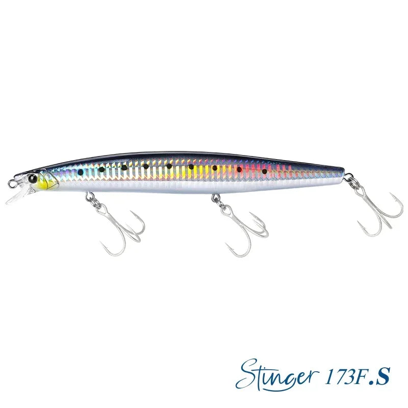 TSURINOYA Shore Fishing STINGER 173F Floating Minnow Silm Fishing Lure 173mm 37.5g Saltwater Hard Plastics Big Game Hard Bait