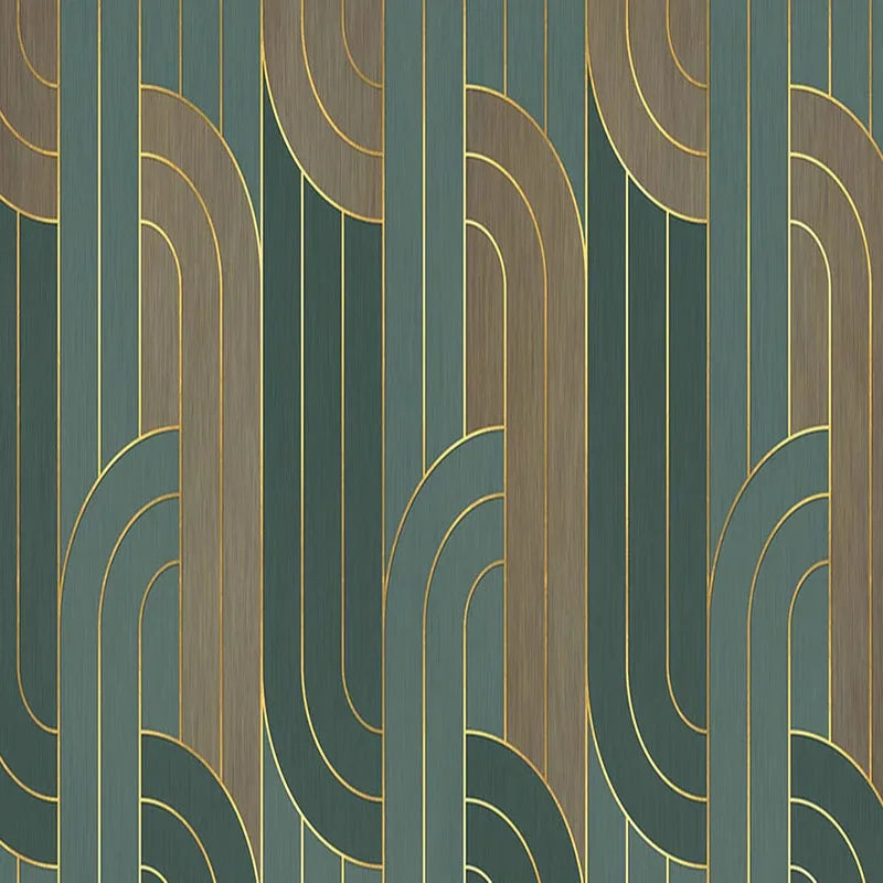 Photo Wallpaper Modern Geometric Abstract Golden Lines Texture Living Room Bedroom Background Wall Painting Papel De Parede 3 D - Daisan Mart