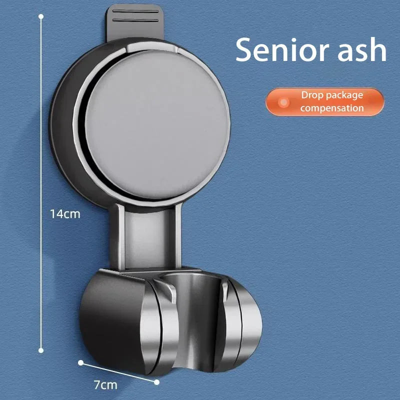 Bath Shower Holder Support Mural Douche Suction Cup Adjustable Handheld Wall Mounted Large Shower Head Supports Relocatable - Daisan Mart