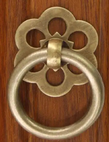Xipeiyi Mini Handle Pulls Antique Copper Cabinet Ring Handles Chinese Brass Drawer Pulls - Daisan Mart