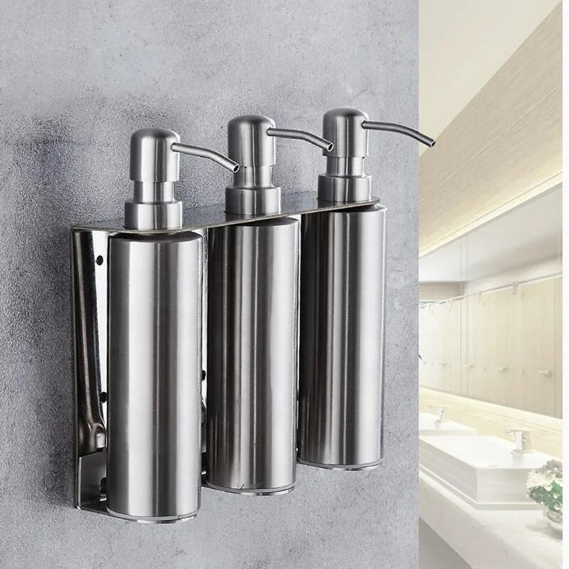 Bình đựng xà phòng treo tường inox 304 đa năng - Daisan Mart
