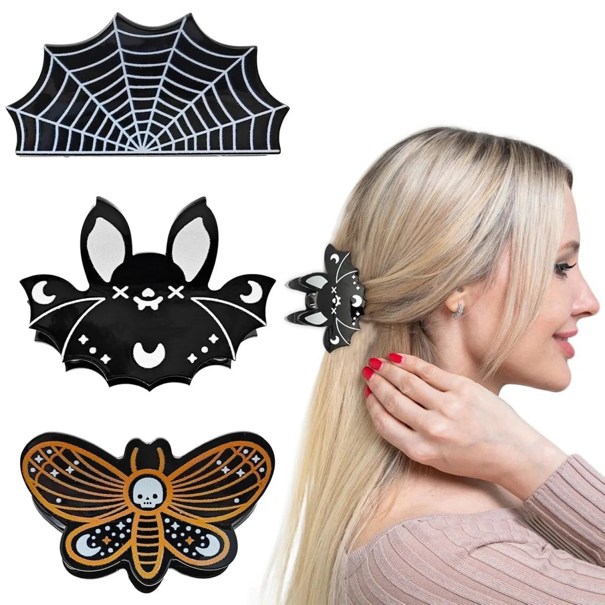 Kẹp Tóc Bí Ngô Dơi Halloween Dễ Thương Nữ - Daisan Mart