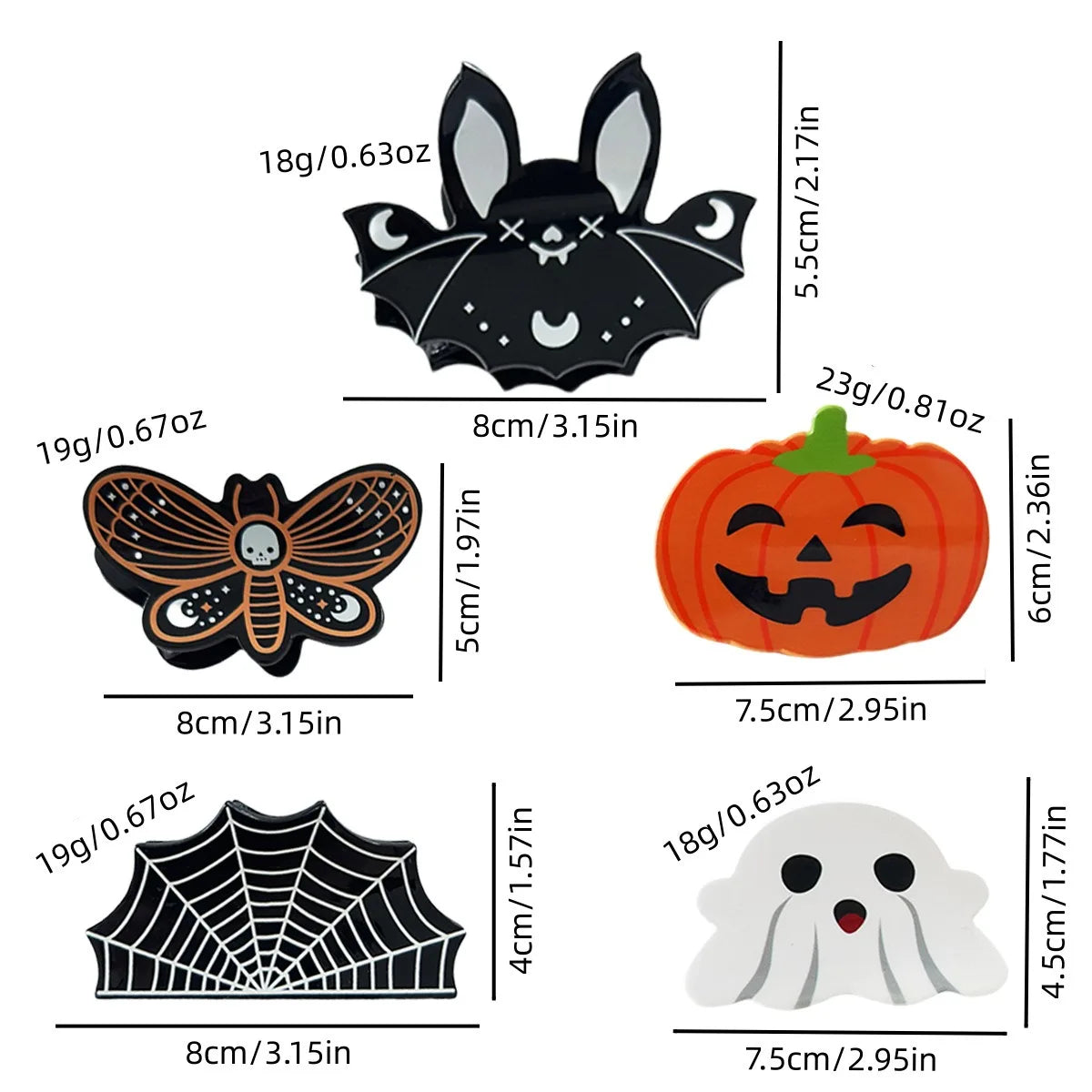 Kẹp Tóc Bí Ngô Dơi Halloween Dễ Thương Nữ - Daisan Mart