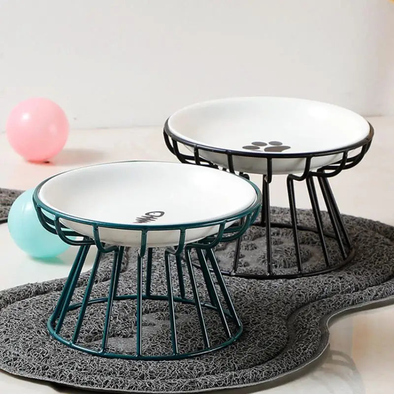 Bát Ăn Uống Sứ Cho Chó Mèo, Kèm Chân Đỡ Tiện Lợi - Daisan Mart