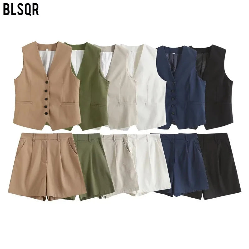 Set Đồ Công Sở Nữ Retro Vải Lanh 2024 - Daisan Mart