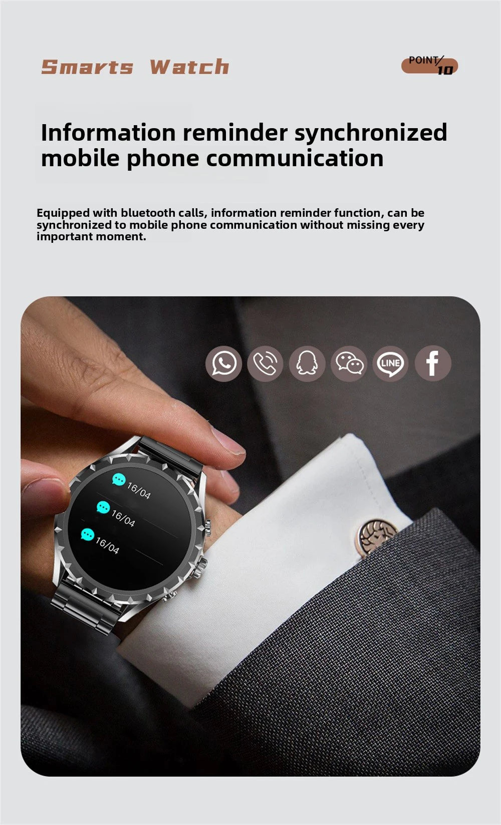 Đồng Hồ Thông Minh 1.45 Thể Thao, Gọi Bluetooth, NFC - Daisan Mart