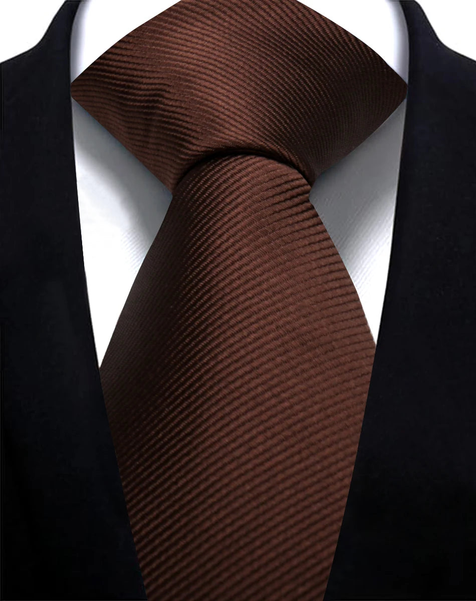 7.5公分藍灰色格子男士領帶，適合優雅派對