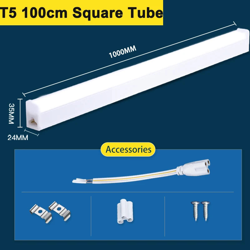 Đèn Tuýp LED T5 T8 90/120cm Lắp Tủ Bếp Văn Phòng Nhà