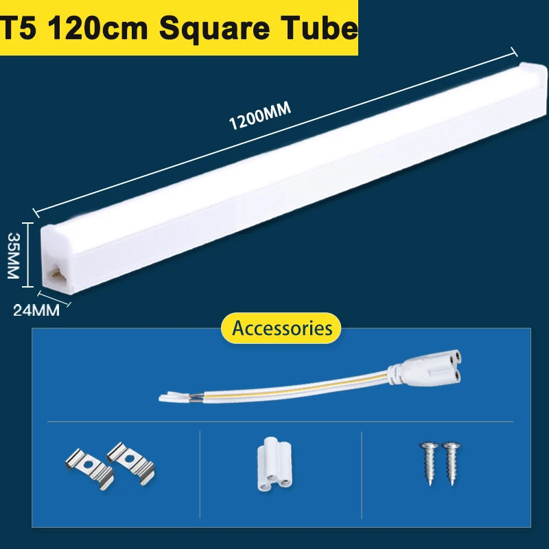 Đèn Tuýp LED T5 T8 90/120cm Lắp Tủ Bếp Văn Phòng Nhà